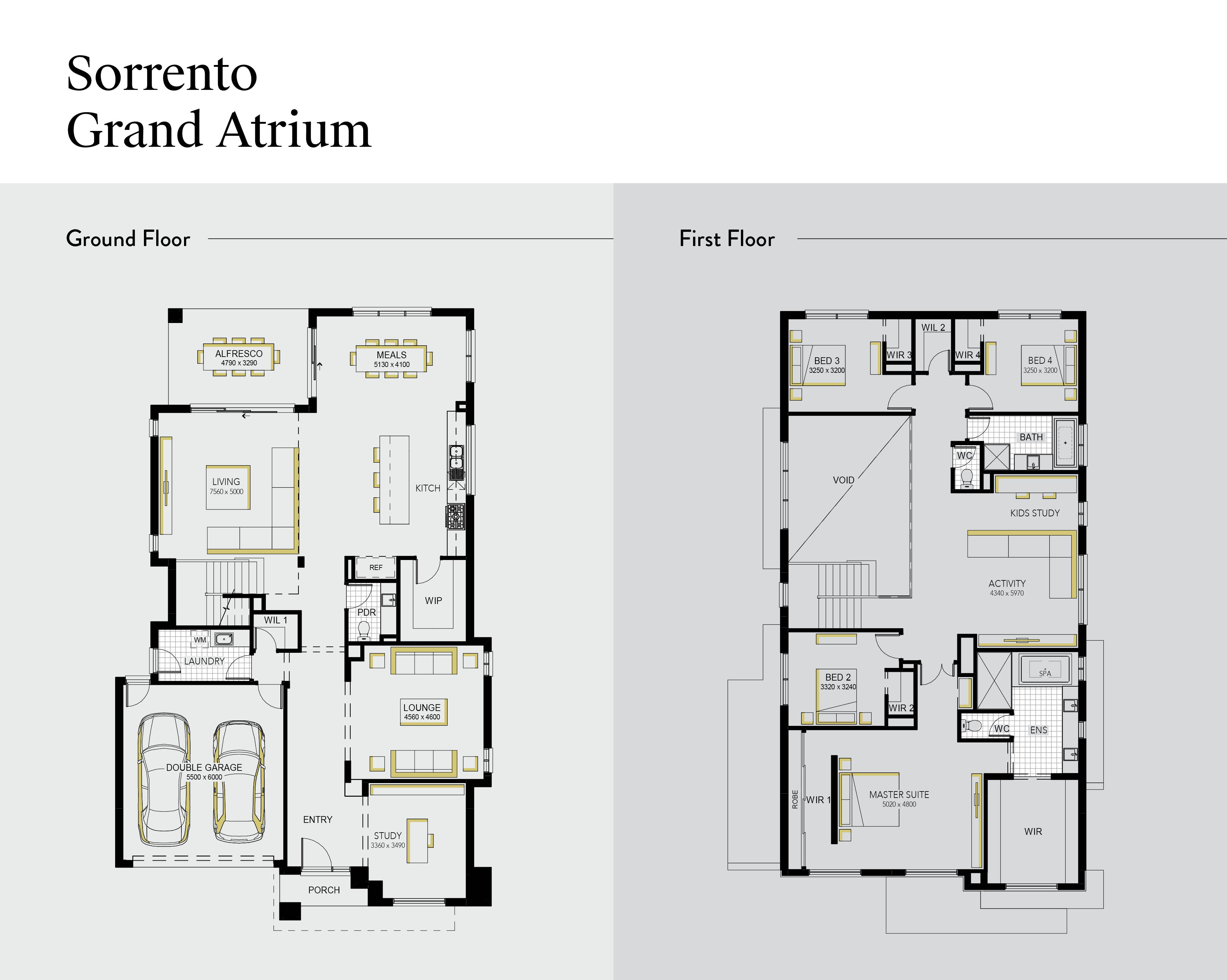 Sorrento Grand Atrium 47: Featuring a Double Height Atrium over Living Space