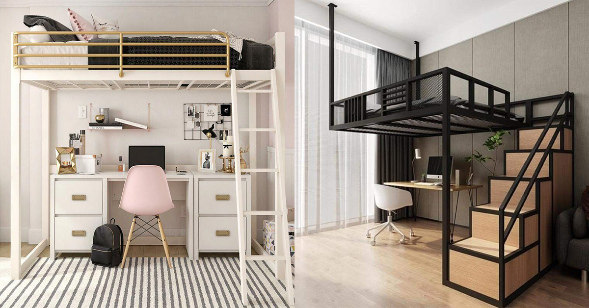 5 Diy Loft Bed Ideas For Your Small Bedroom, Under Loft Bed Ideas