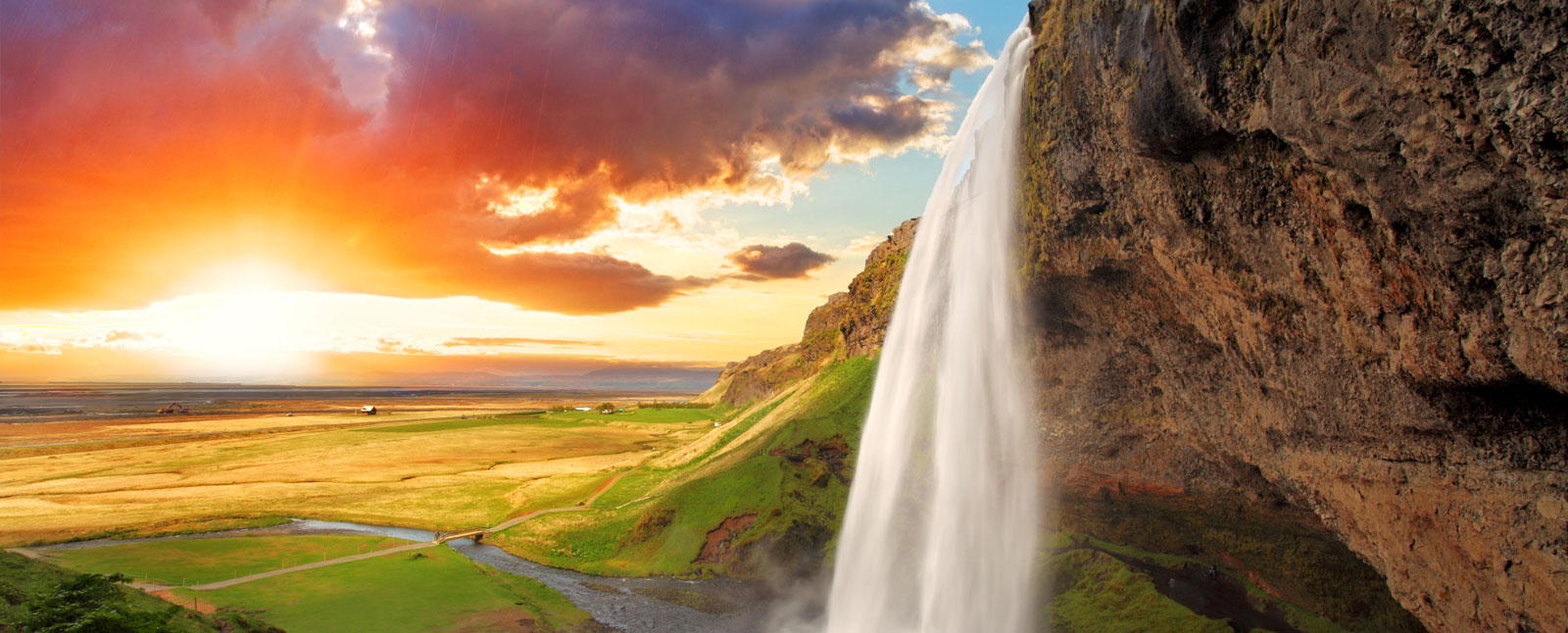 Seljalandsfoss Waterfall, Iceland