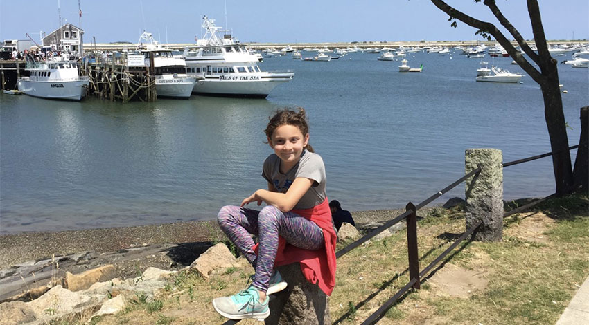 Granddaughter at marina