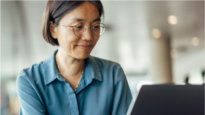 Woman on the computer