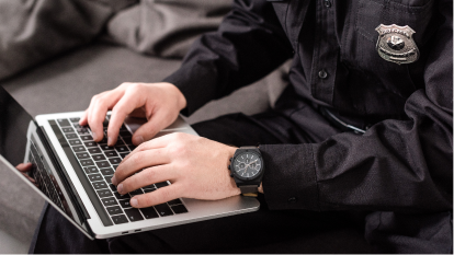 Man on computer