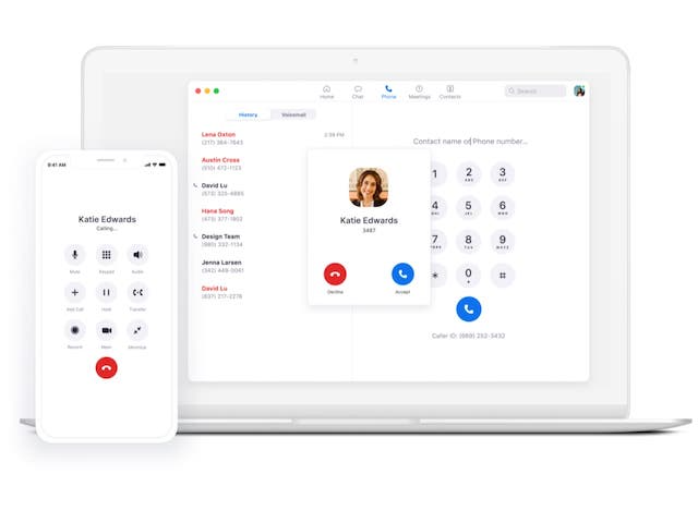 Phone and laptop screen