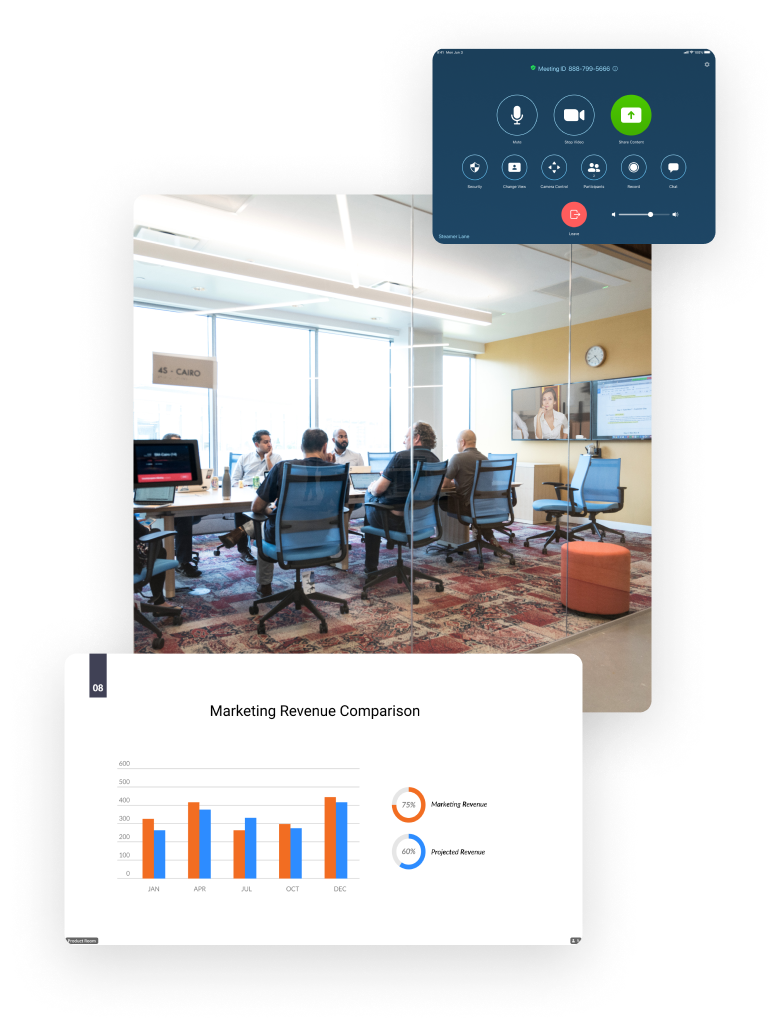 Modern Tools People in meeting room