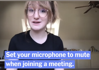 set your microphone to mute when joining a meeting